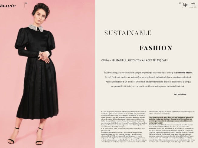 OMRA sustainable fashion brand featured in Forbes Life Magazine