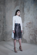 Marie hand knitted leather kilt